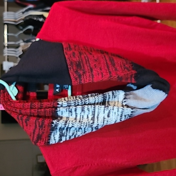 A. Beyer Fit and Flare Sweater Dress With Scarf Juniors Size Large - Picture 9 of 14